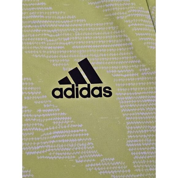 adidas Mens Shirt Medium Green Short Sleeve T-Shirt Logo Tee FreeLift Aeroready - Picture 7 of 14